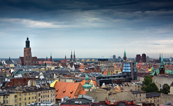 panorama miasta Wrocław